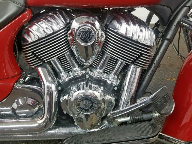 56KTCAAA1E3311793 - 2014 INDIAN MOTORCYCLE CO. CHIEFTAIN RED photo 5