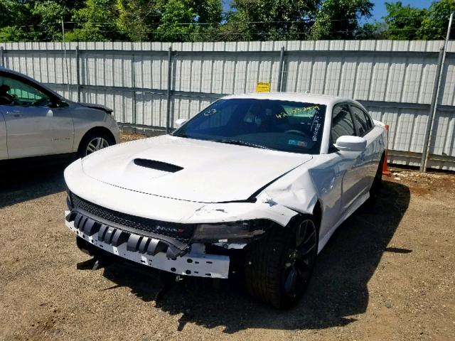 2C3CDXHG0KH608017 - 2019 DODGE CHARGER GT WHITE photo 2