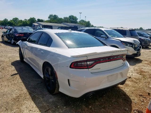 2C3CDXHG0KH608017 - 2019 DODGE CHARGER GT WHITE photo 3