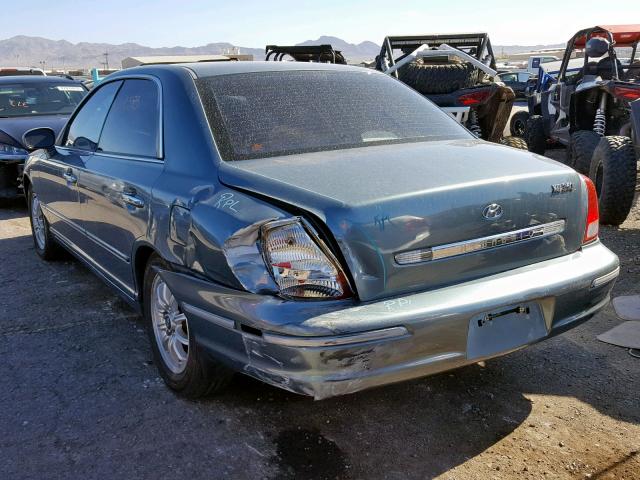 KMHFU45E13A251727 - 2003 HYUNDAI XG 350 BLUE photo 3