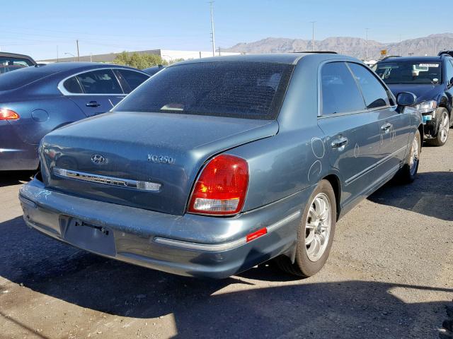 KMHFU45E13A251727 - 2003 HYUNDAI XG 350 BLUE photo 4