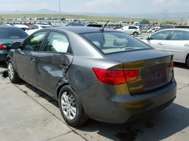 KNAFU4A24D5729999 - 2013 KIA FORTE EX CHARCOAL photo 3