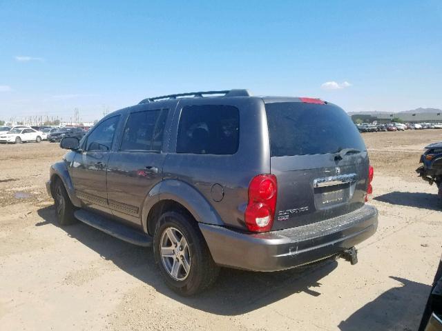 1D8HB48D34F108905 - 2004 DODGE DURANGO SL GRAY photo 3