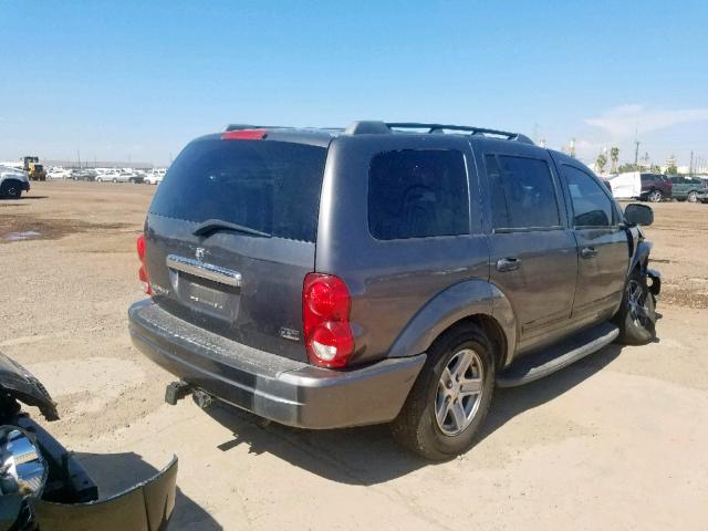 1D8HB48D34F108905 - 2004 DODGE DURANGO SL GRAY photo 4