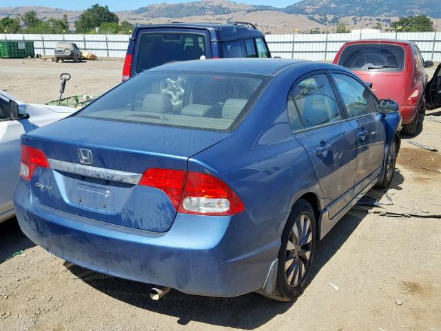 19XFA1F90AE013455 - 2010 HONDA CIVIC EXL 蓝色 照片 4