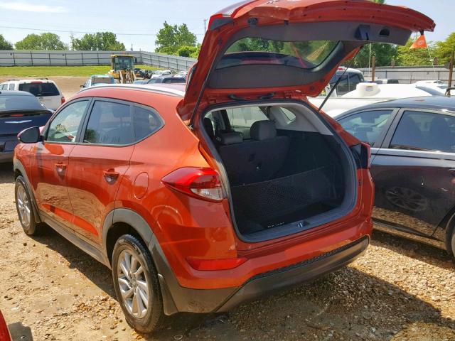 KM8J33A46HU405472 - 2017 HYUNDAI TUCSON LIM ORANGE photo 3