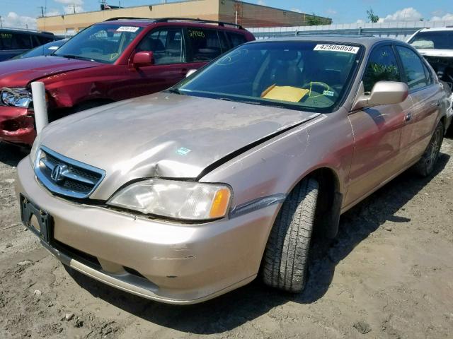 19UUA56671A800685 - 2001 ACURA 3.2TL GOLD photo 2