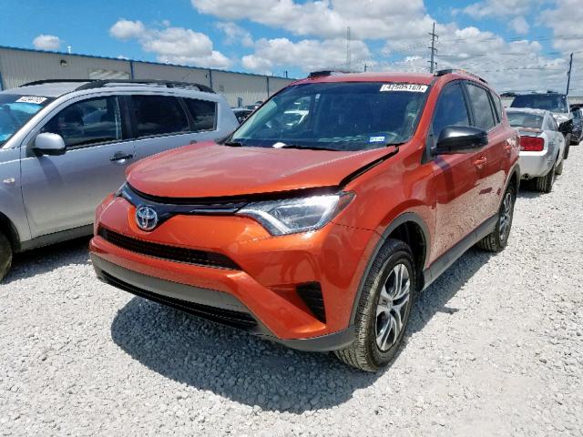 2T3ZFREV8GW245522 - 2016 TOYOTA RAV4 LE ORANGE photo 2