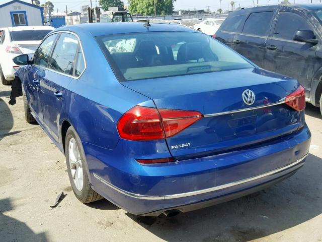 1VWAT7A34GC017726 - 2016 VOLKSWAGEN PASSAT S BLUE photo 3