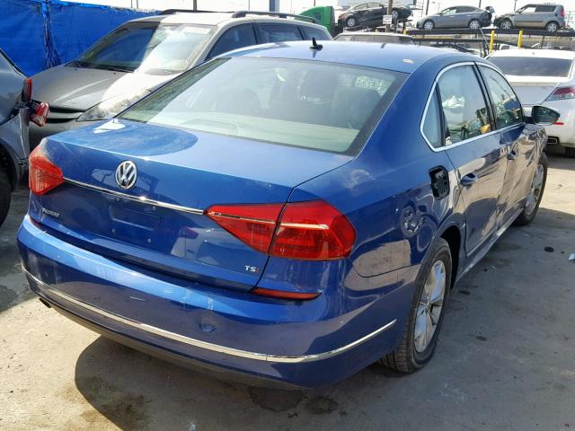 1VWAT7A34GC017726 - 2016 VOLKSWAGEN PASSAT S BLUE photo 4