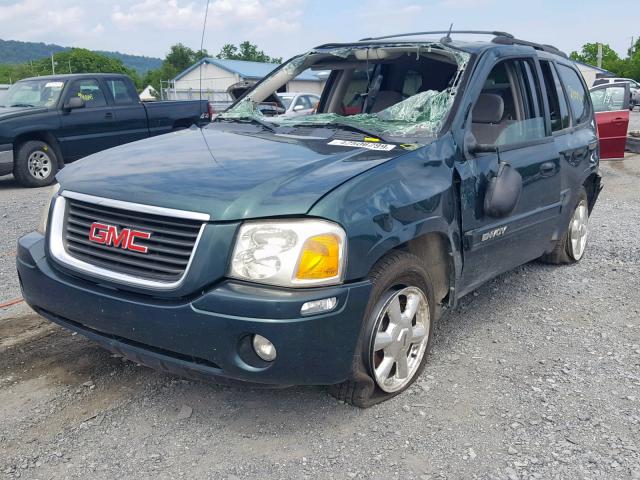 1GKDT13S752181867 - 2005 GMC ENVOY GREEN photo 2