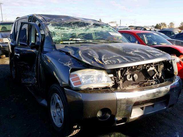 5N1AA08A85N702975 - 2005 NISSAN ARMADA SE GRAY photo 1