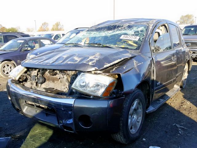 5N1AA08A85N702975 - 2005 NISSAN ARMADA SE GRAY photo 2