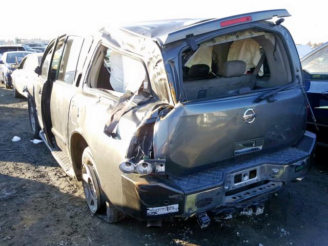 5N1AA08A85N702975 - 2005 NISSAN ARMADA SE GRAY photo 3