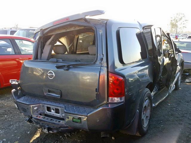 5N1AA08A85N702975 - 2005 NISSAN ARMADA SE GRAY photo 4