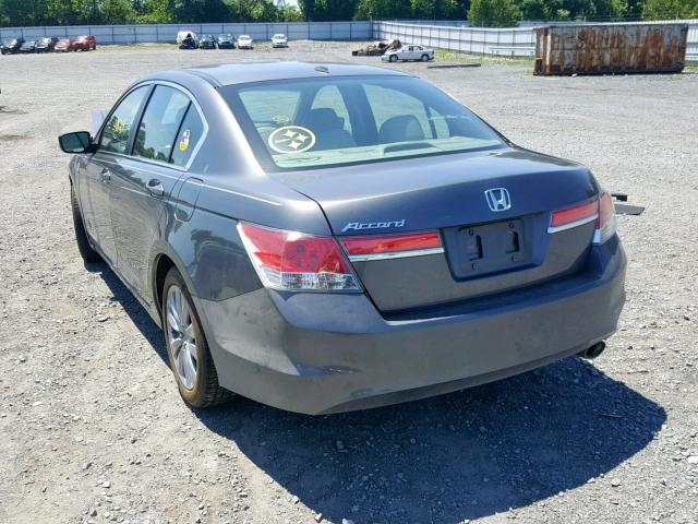 1HGCP2F83BA021425 - 2011 HONDA ACCORD EXL GRAY photo 3