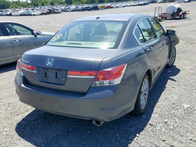 1HGCP2F83BA021425 - 2011 HONDA ACCORD EXL GRAY photo 4