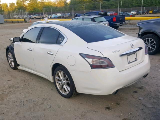 1N4AA5AP1DC843287 - 2013 NISSAN MAXIMA S WHITE photo 3