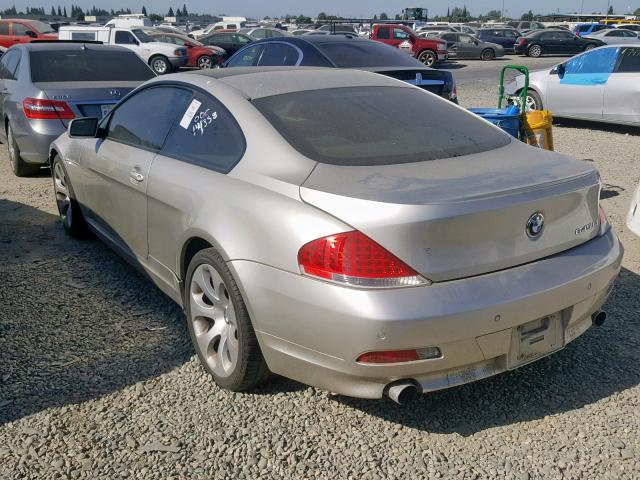 WBAEH73415B192785 - 2005 BMW 645 CI AUT SILVER photo 3