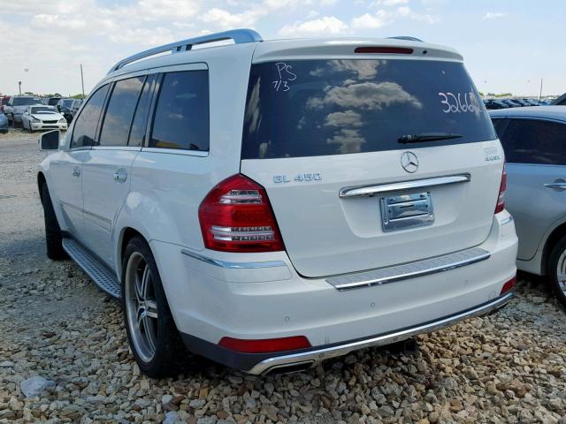 4JGBF7BE7BA664586 - 2011 MERCEDES-BENZ GL 450 4MA WHITE photo 3