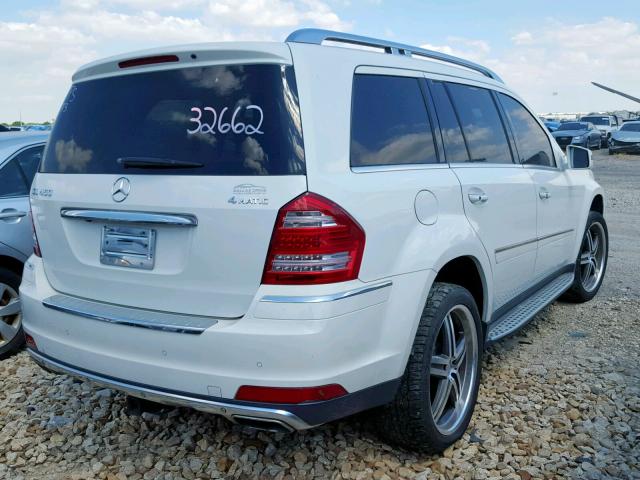 4JGBF7BE7BA664586 - 2011 MERCEDES-BENZ GL 450 4MA WHITE photo 4