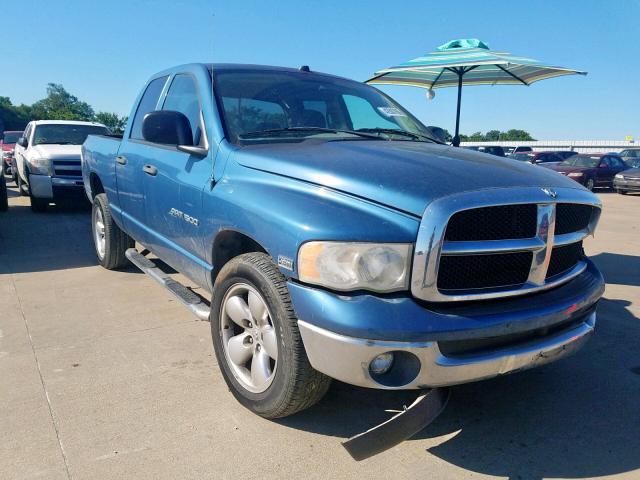 1D7HA18D65S172659 - 2005 DODGE RAM 1500 S BLUE photo 1