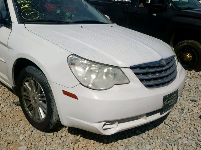 1C3LC55R18N247183 - 2008 CHRYSLER SEBRING TO WHITE photo 9