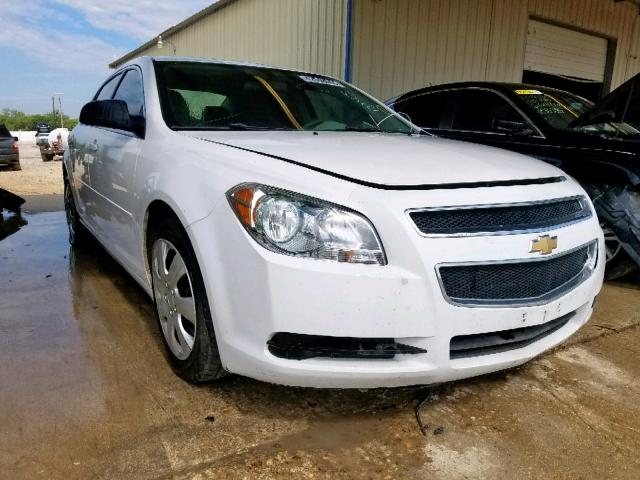 1G1ZA5EU5CF388916 - 2012 CHEVROLET MALIBU LS WHITE photo 1