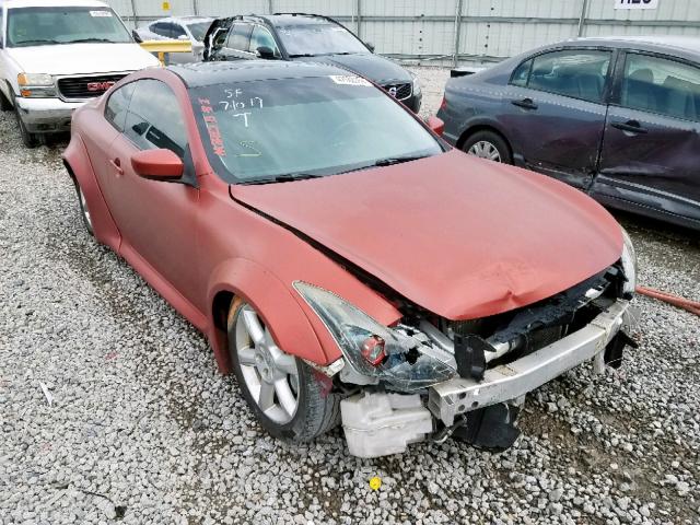 JNKCV64E58M107653 - 2008 INFINITI G37 BASE RED photo 1