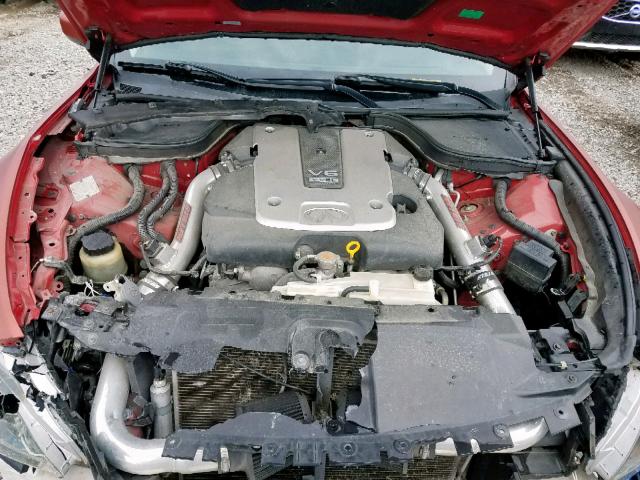 JNKCV64E58M107653 - 2008 INFINITI G37 BASE RED photo 7