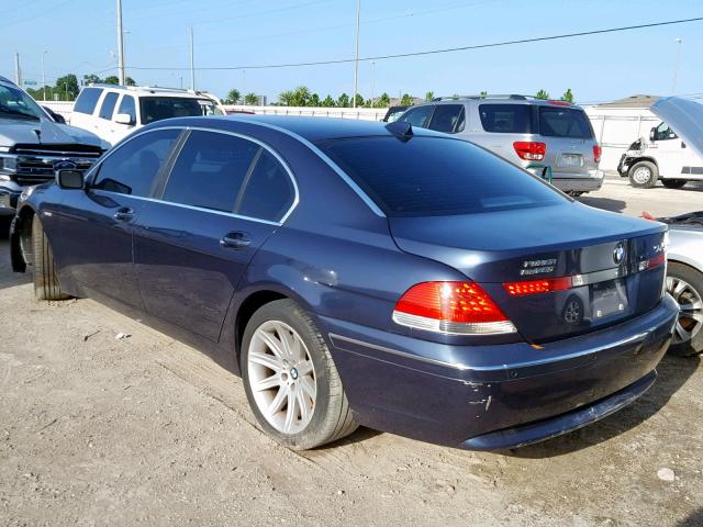 WBAGN63464DS47424 - 2004 BMW 745 LI BLUE photo 3