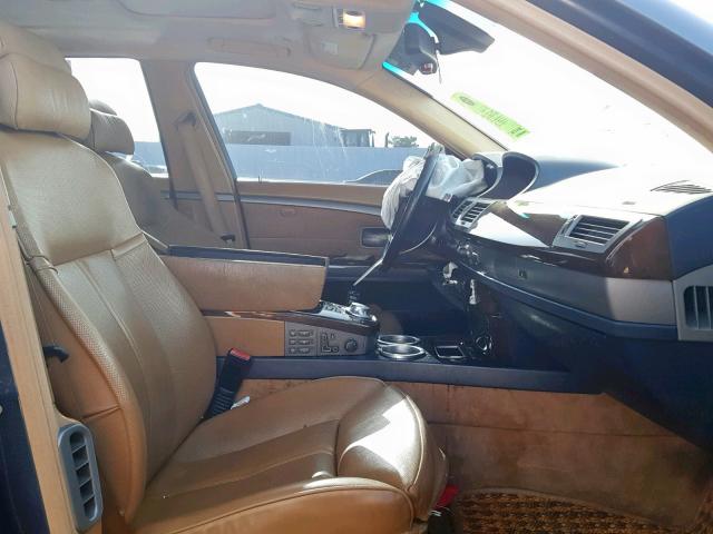 WBAGN63464DS47424 - 2004 BMW 745 LI BLUE photo 5