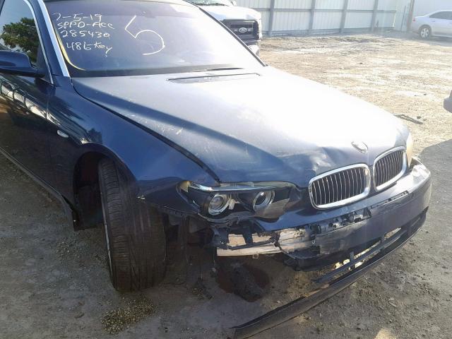 WBAGN63464DS47424 - 2004 BMW 745 LI BLUE photo 9