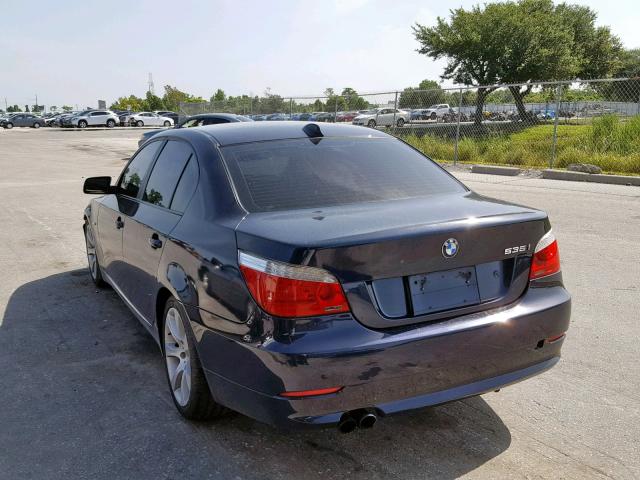 WBANW13509C160065 - 2009 BMW 535 I BLUE photo 3