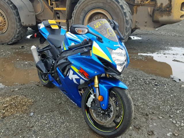 JS1GR7MA4F2100691 - 2015 SUZUKI GSX-R750 BLUE photo 1