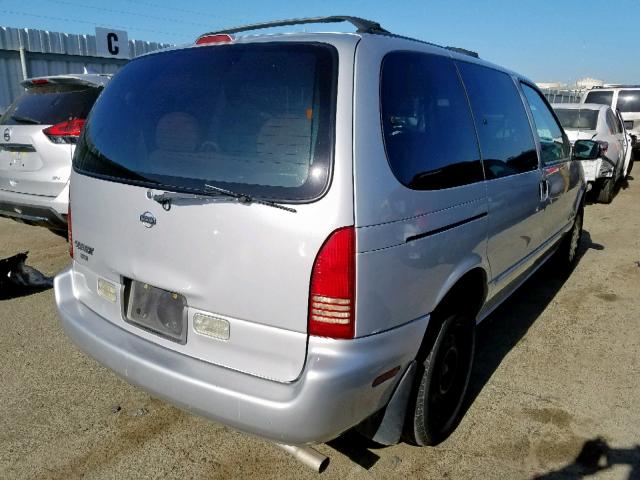 4N2ZN1111WD810953 - 1998 NISSAN QUEST XE SILVER photo 4