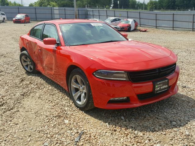 2C3CDXHG9HH528174 - 2017 DODGE CHARGER SX RED photo 1