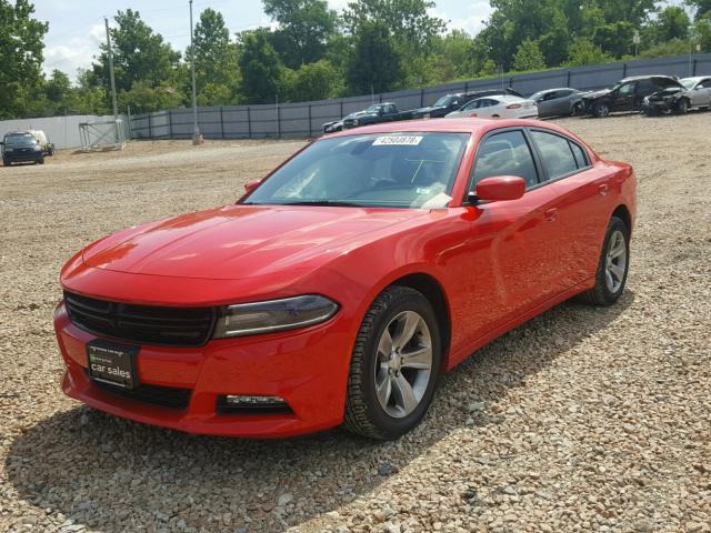 2C3CDXHG9HH528174 - 2017 DODGE CHARGER SX RED photo 2