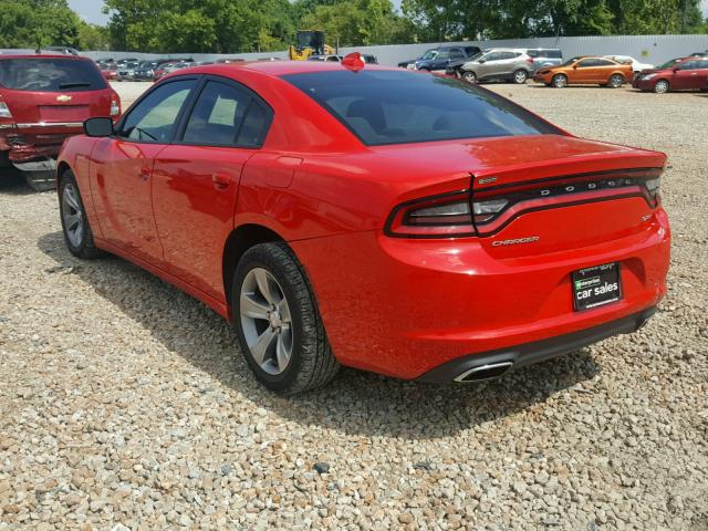 2C3CDXHG9HH528174 - 2017 DODGE CHARGER SX RED photo 3