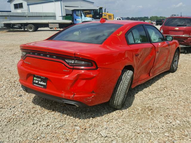 2C3CDXHG9HH528174 - 2017 DODGE CHARGER SX RED photo 4