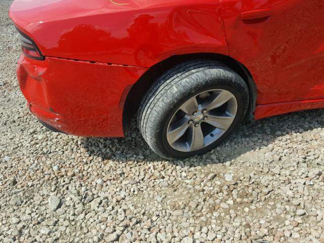 2C3CDXHG9HH528174 - 2017 DODGE CHARGER SX RED photo 9