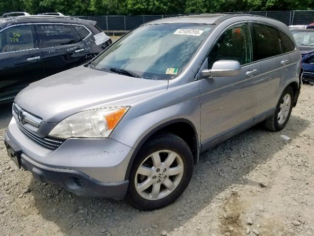 JHLRE38737C014420 - 2007 HONDA CR-V EXL SILVER photo 2