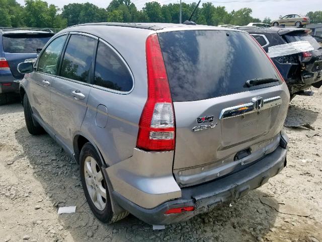 JHLRE38737C014420 - 2007 HONDA CR-V EXL SILVER photo 3