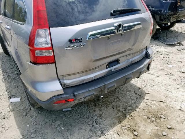 JHLRE38737C014420 - 2007 HONDA CR-V EXL SILVER photo 9