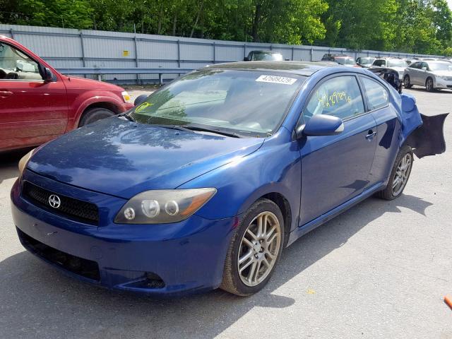 JTKDE167780268044 - 2008 TOYOTA SCION TC BLUE photo 2