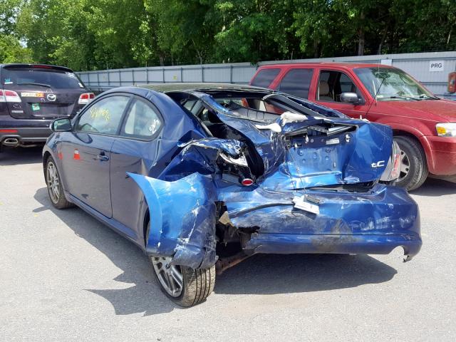JTKDE167780268044 - 2008 TOYOTA SCION TC BLUE photo 3
