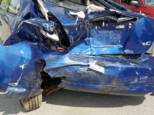 JTKDE167780268044 - 2008 TOYOTA SCION TC BLUE photo 9