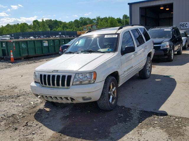 1J4GW58N12C234556 - 2002 JEEP GRAND CHER WHITE photo 2