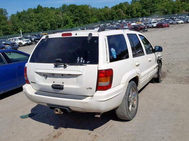 1J4GW58N12C234556 - 2002 JEEP GRAND CHER WHITE photo 4