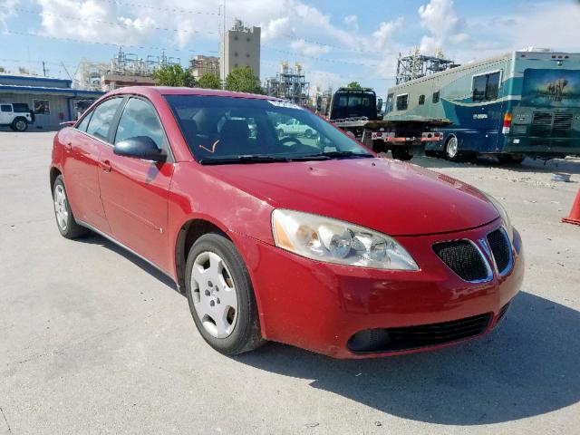 1G2ZF58B774210045 - 2007 PONTIAC G6 VALUE L RED photo 1